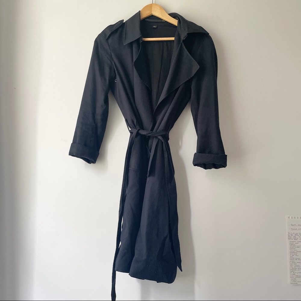 ALLSAINTS Bexley Mac trench coat in ink navy